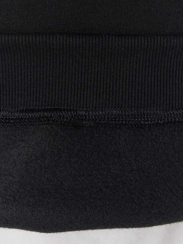 Теплый свитшот мужской черный с начесом - 6