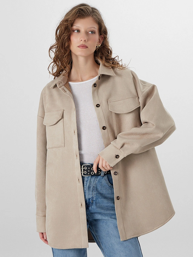 Жакет женский бежевый - 6