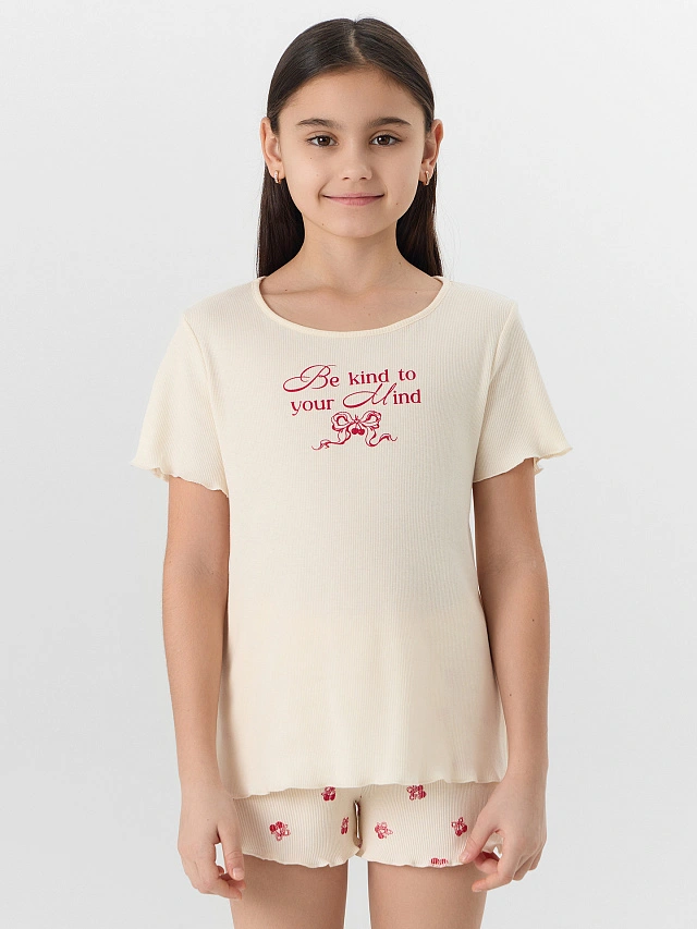 КОМПЛЕКТ ДЛЯ ДЕВОЧЕК (ФУТБОЛКА, ШОРТЫ) - 3