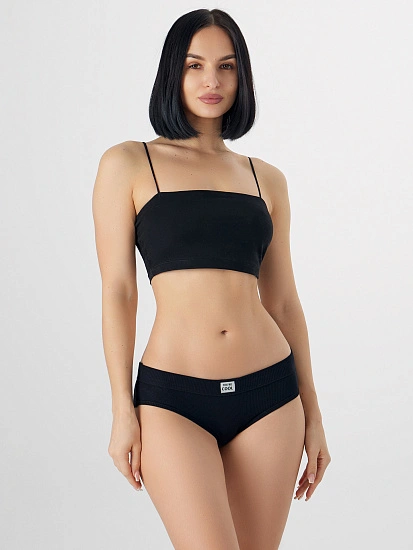 картинка Трусы слипы женские черные от магазина стильной одежды Mark Formelle