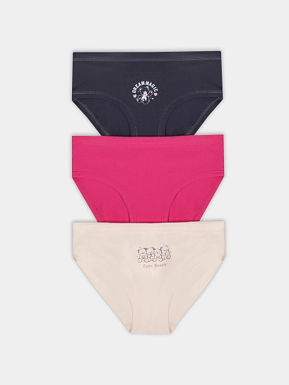 картинка Трусы для девочек в наборе, 3 шт от известного бренда одежды для девочек Mark Formelle