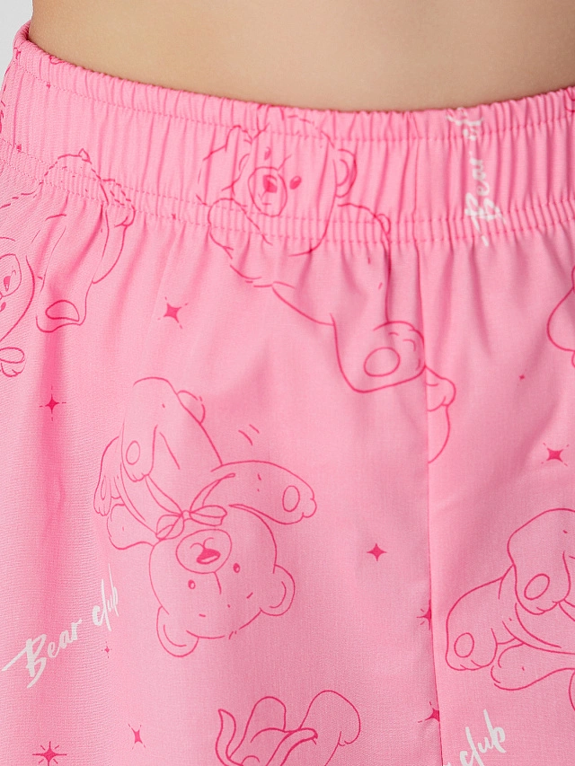 Комплект домашний для девочек с надписью "Friendly moments" - 6