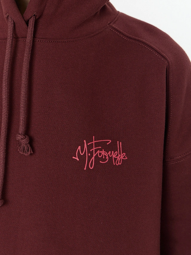 Теплое худи женское коричневое с начесом - 6