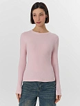 Лонгслив женский розовый