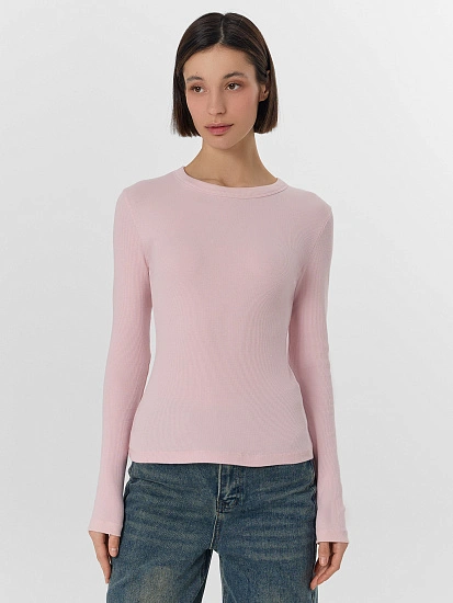 картинка Лонгслив женский розовый от магазина стильной одежды Mark Formelle