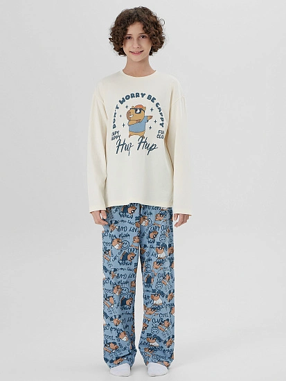 картинка КОМПЛЕКТ ДЛЯ МАЛЬЧИКОВ (ЛОНГСЛИВ, БРЮКИ) от магазина одежды для мальчиков от бренда Mark Formelle