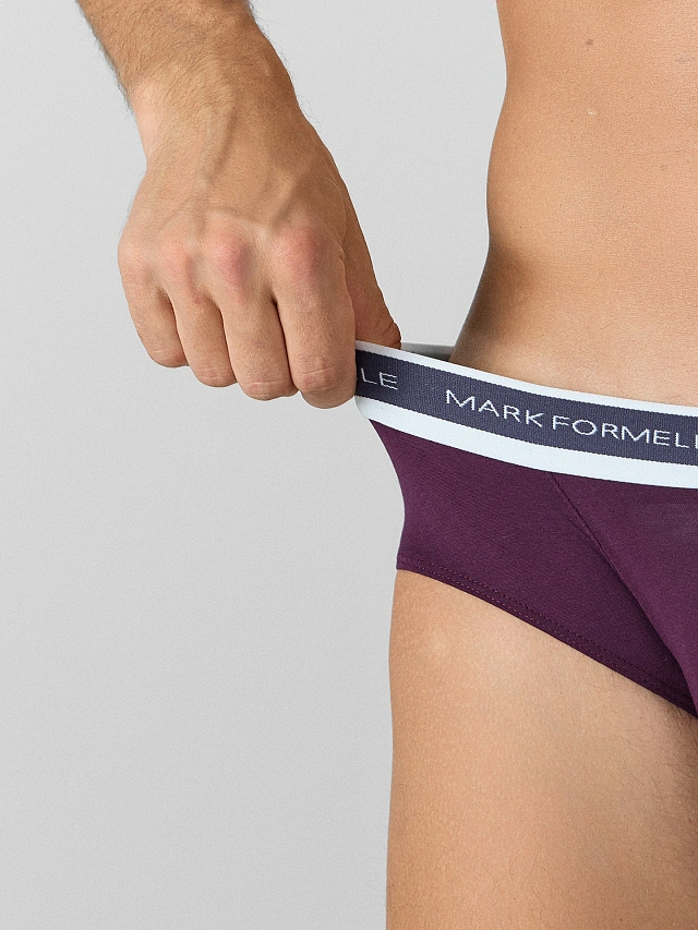 Трусы плавки анатомические мужские фиолетовые - 5