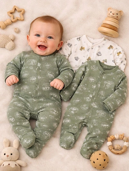 картинка КОМБИНЕЗОН НАТЕЛЬНЫЙ ДЕТСКИЙ (2ШТ.) от магазина Одежда+