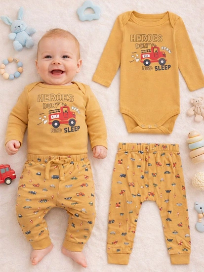 картинка КОМПЛЕКТ ДЕТСКИЙ (БОДИ, ПОЛЗУНКИ) от магазина Одежда+