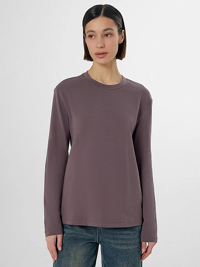 картинка Лонгслив женский фиолетовый от магазина стильной одежды Mark Formelle