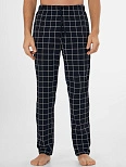 Брюки домашние мужские черные в клетку
