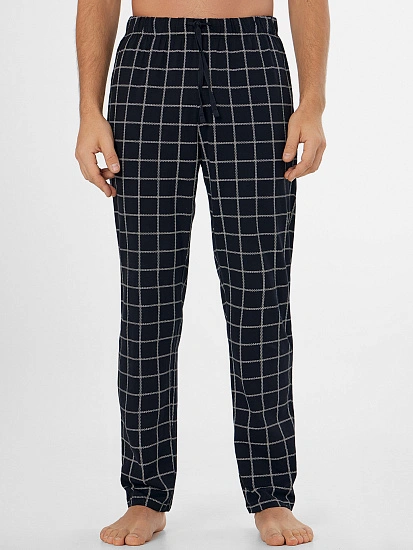 картинка Брюки домашние мужские черные в клетку от магазина мужской одежды Mark Formelle