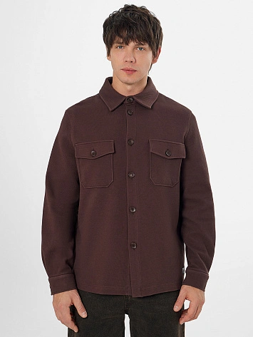 Жакет мужской на пуговицах коричневый