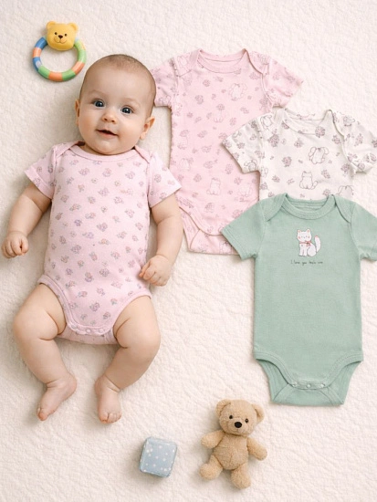картинка Боди детское в наборе, 3 шт от магазина Одежда+
