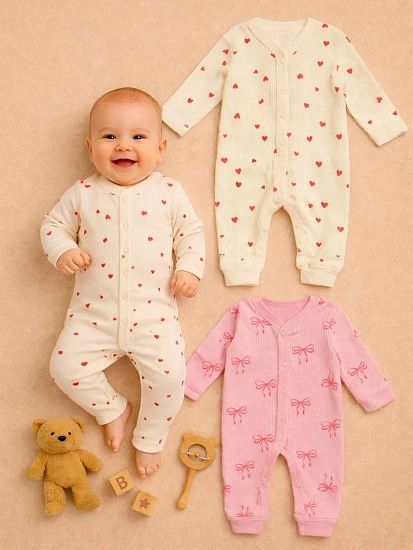 картинка Комбинезон нательный детский в наборе, 2 шт от магазина Одежда+