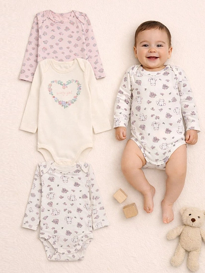 картинка Боди детское в наборе, 3 шт от магазина Одежда+