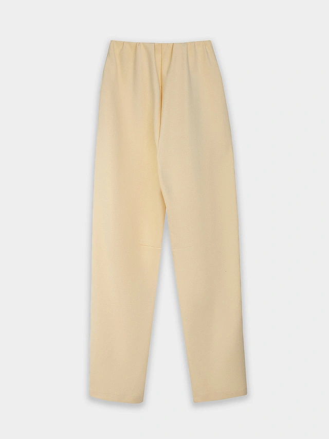 Брюки бананы женские бежевые - 9