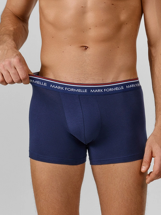 Трусы боксеры мужские синие - 5