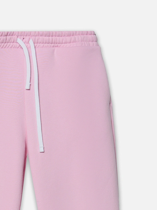 Теплые брюки женские розовые с начесом - 6