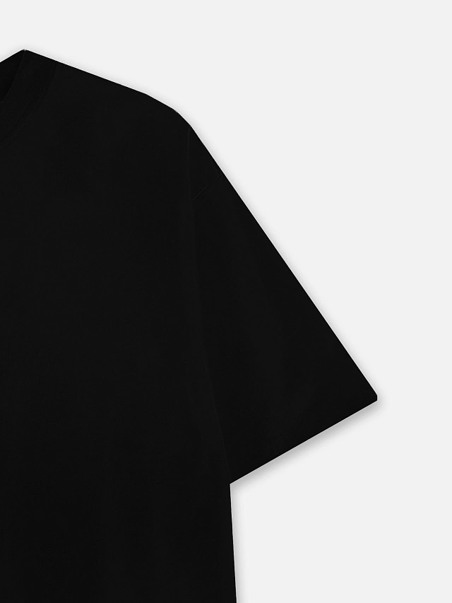 Футболка женская оверсайз черная с надписью "Каханая" - 7