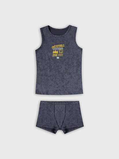 картинка КОМПЛЕКТ ДЛЯ МАЛЬЧИКОВ (МАЙКА, ТРУСЫ) от магазина одежды для мальчиков от бренда Mark Formelle