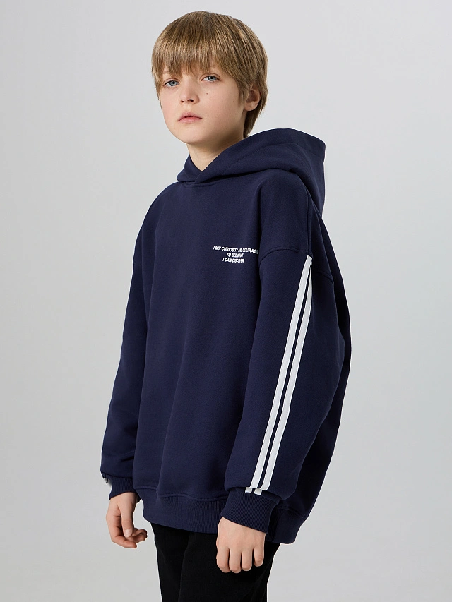 Худи для мальчиков синее - 2