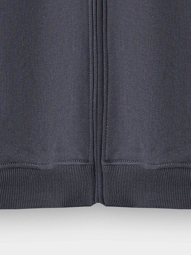 Теплая толстовка женская серая с начесом - 10