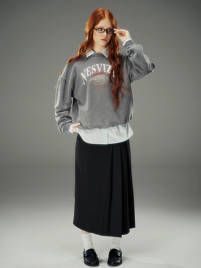 картинка Юбка женская прямая черная от магазина стильной одежды Mark Formelle