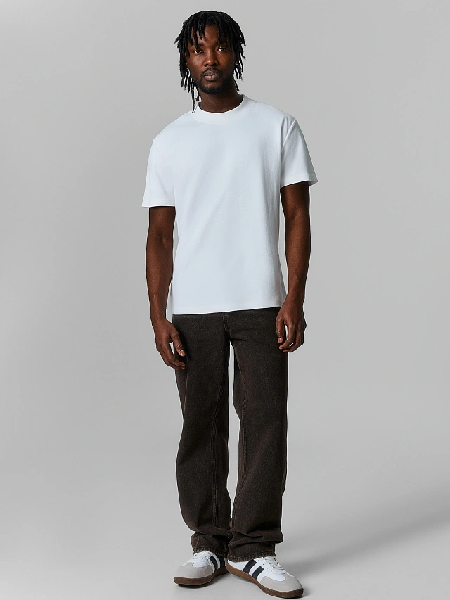 Футболка базовая мужская белая - 2