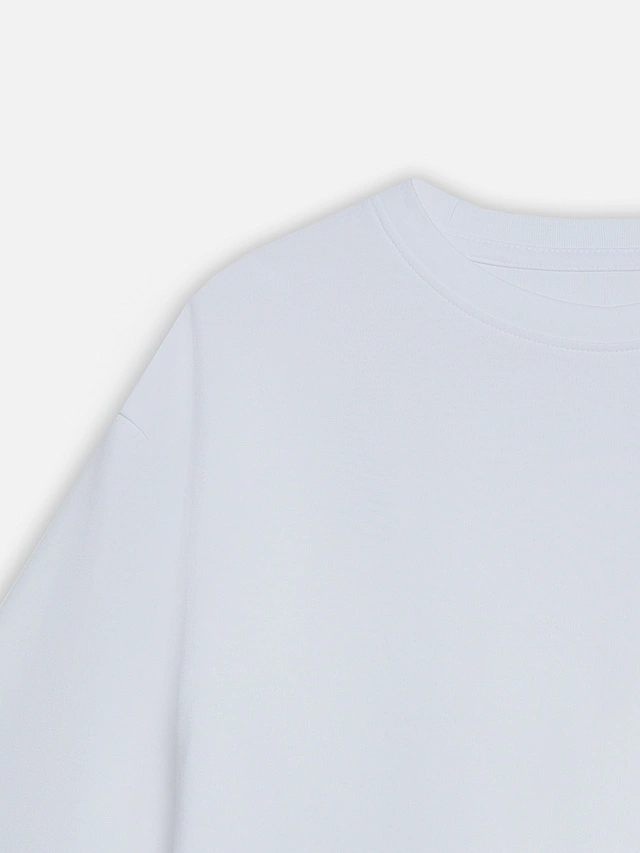 Футболка оверсайз женская белая - 6