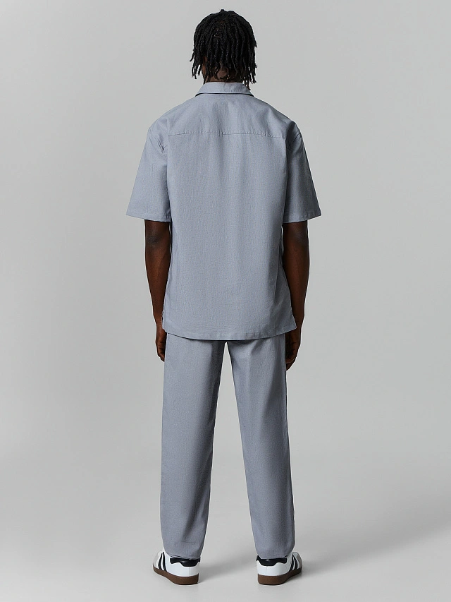 Комплект мужской льняной серый - 3