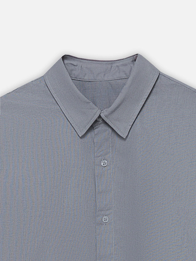 Комплект мужской льняной серый - 6