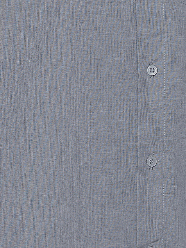 Комплект мужской льняной серый - 7