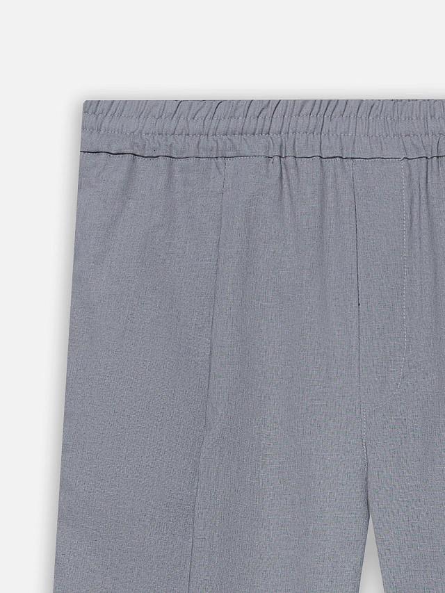 Комплект мужской льняной серый - 11