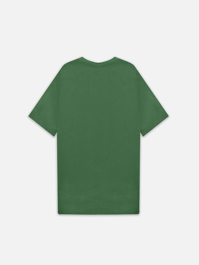 Футболка мужская базовая зеленая - 7