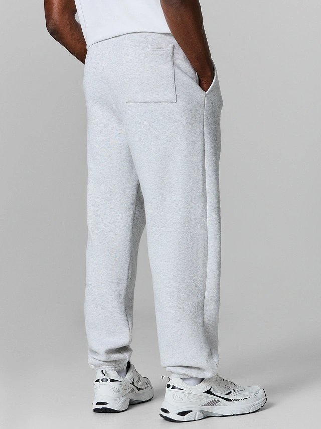 Теплые брюки мужские серые с начесом - 3