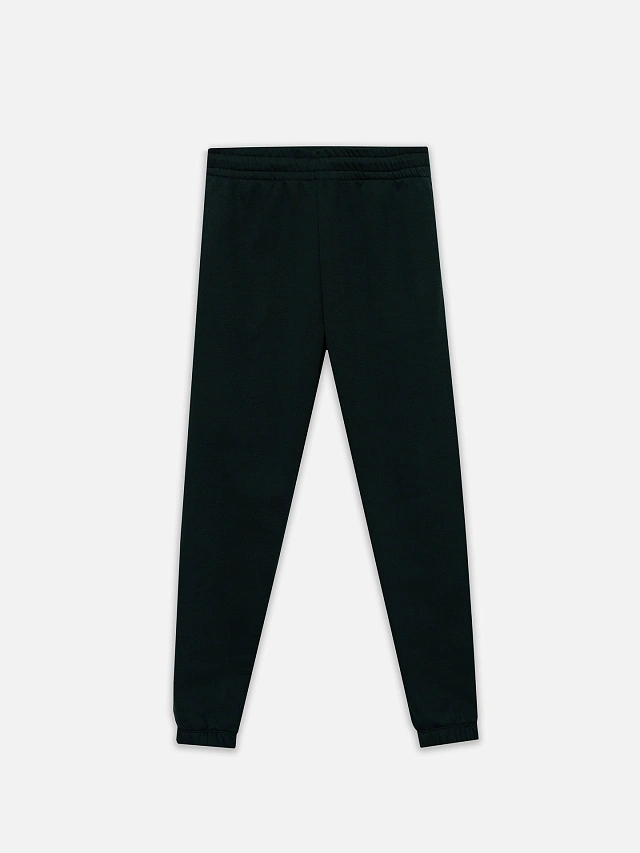 Теплые брюки джоггеры мужские зеленые с начесом - 4