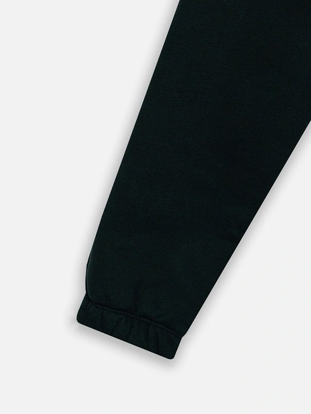 Теплые брюки джоггеры мужские зеленые с начесом - 6