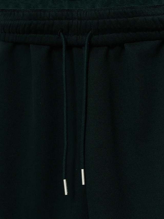 Теплые брюки джоггеры мужские зеленые с начесом - 8