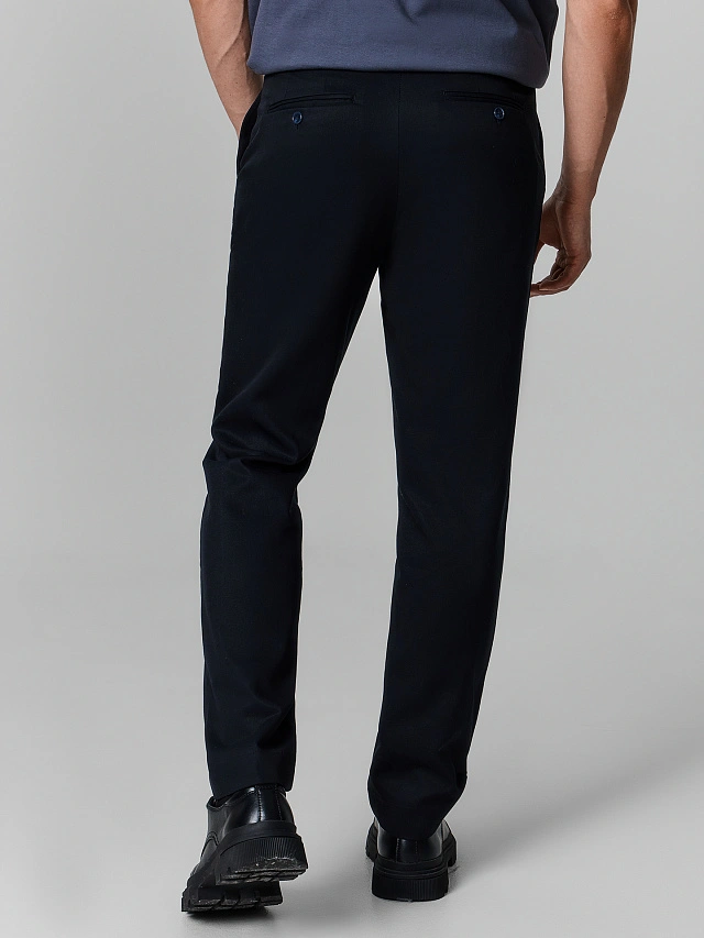 Брюки мужские прямые черные - 3