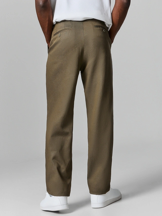 Брюки мужские прямые зеленые - 3