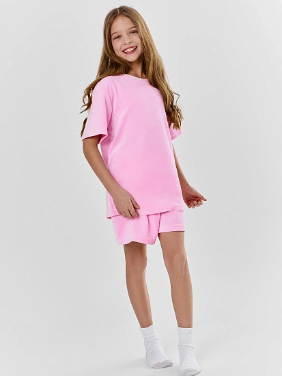 картинка КОМПЛЕКТ ДЛЯ ДЕВОЧЕК (ДЖЕМПЕР, ШОРТЫ) от известного бренда одежды для девочек Mark Formelle