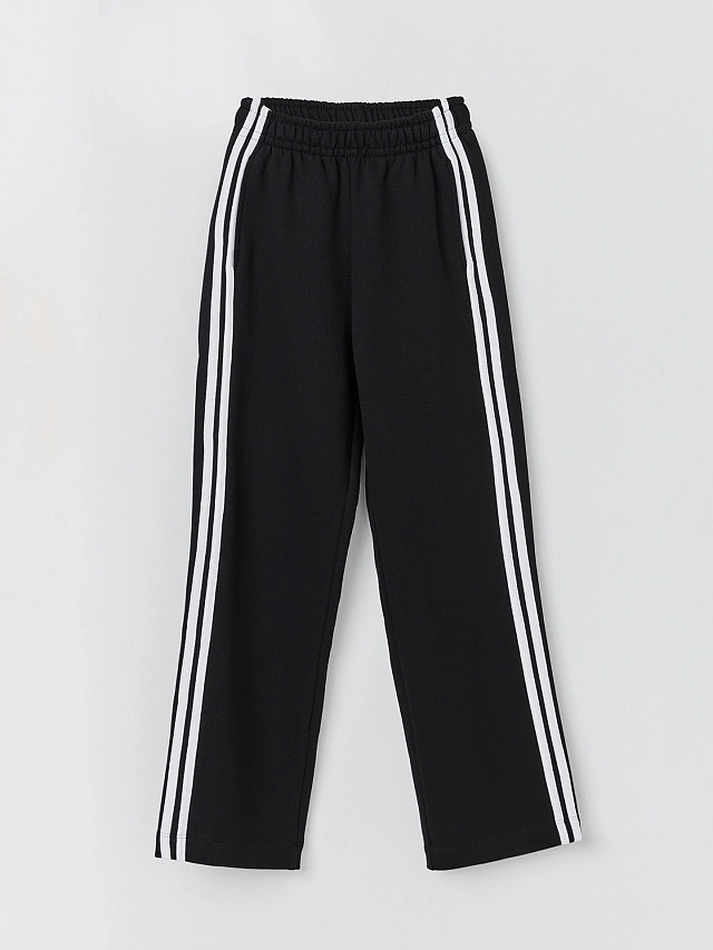 Комплект для девочек черный с лампасами - 9