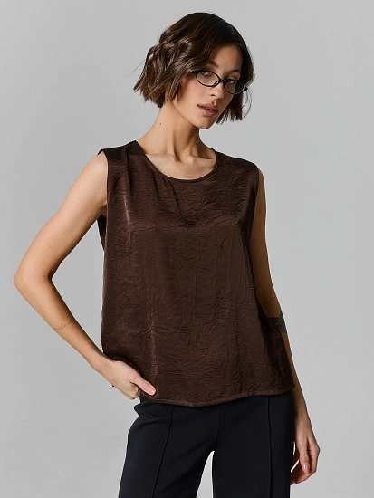 картинка Блузка женская коричневая от магазина стильной одежды Mark Formelle