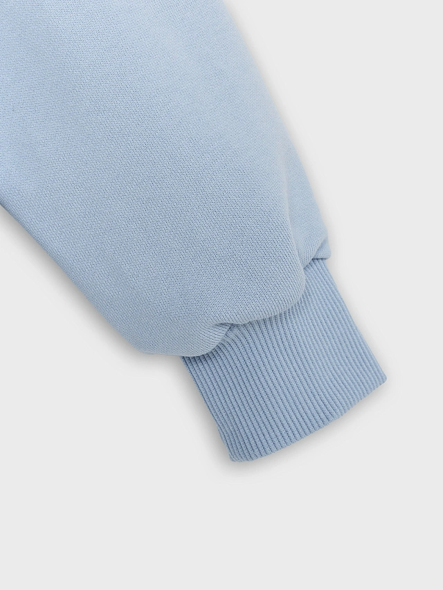 Худи для девочек голубое - 9