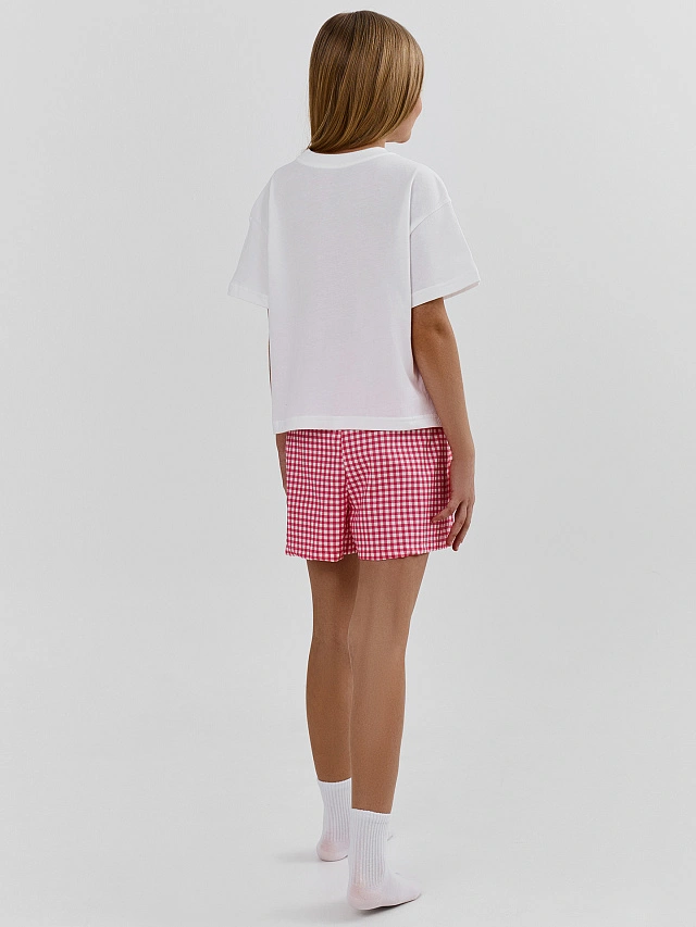 КОМПЛЕКТ ДЛЯ ДЕВОЧЕК (ФУТБОЛКА, ШОРТЫ) - 4