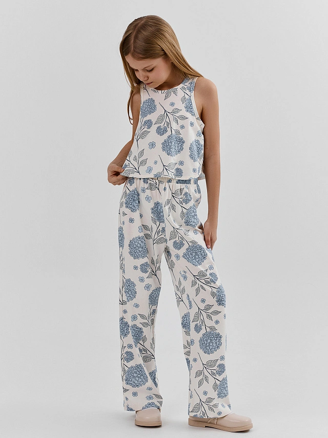 Комплект для девочек: топ и брюки - 2