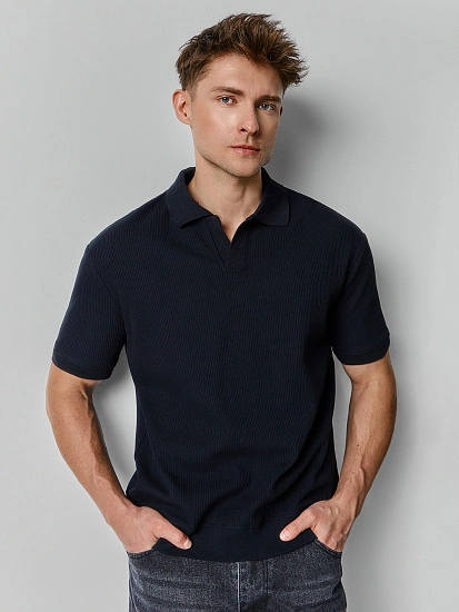 картинка Джемпер-поло мужской черный от магазина мужской одежды Mark Formelle
