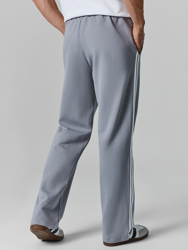 Брюки мужские серые с лампасами - 5