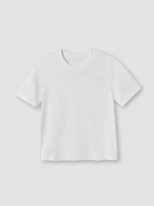 Футболка базовая женская белая - 5